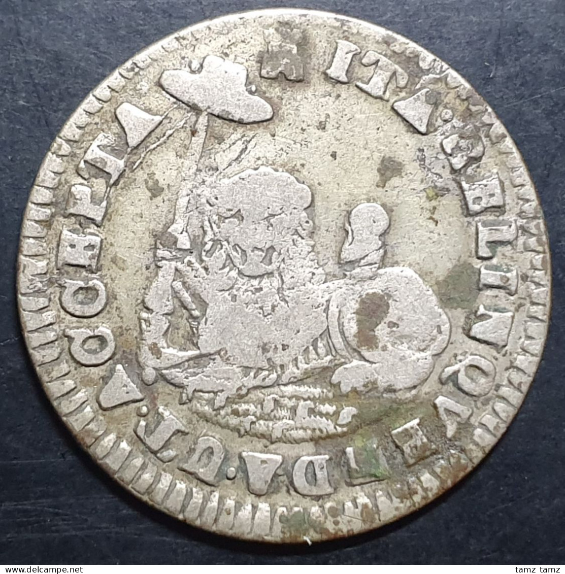 Netherlands 6 Stuivers Hoedjesschelling Zeeland 1727 Silver Very Fine Scarce - Monnaies Provinciales