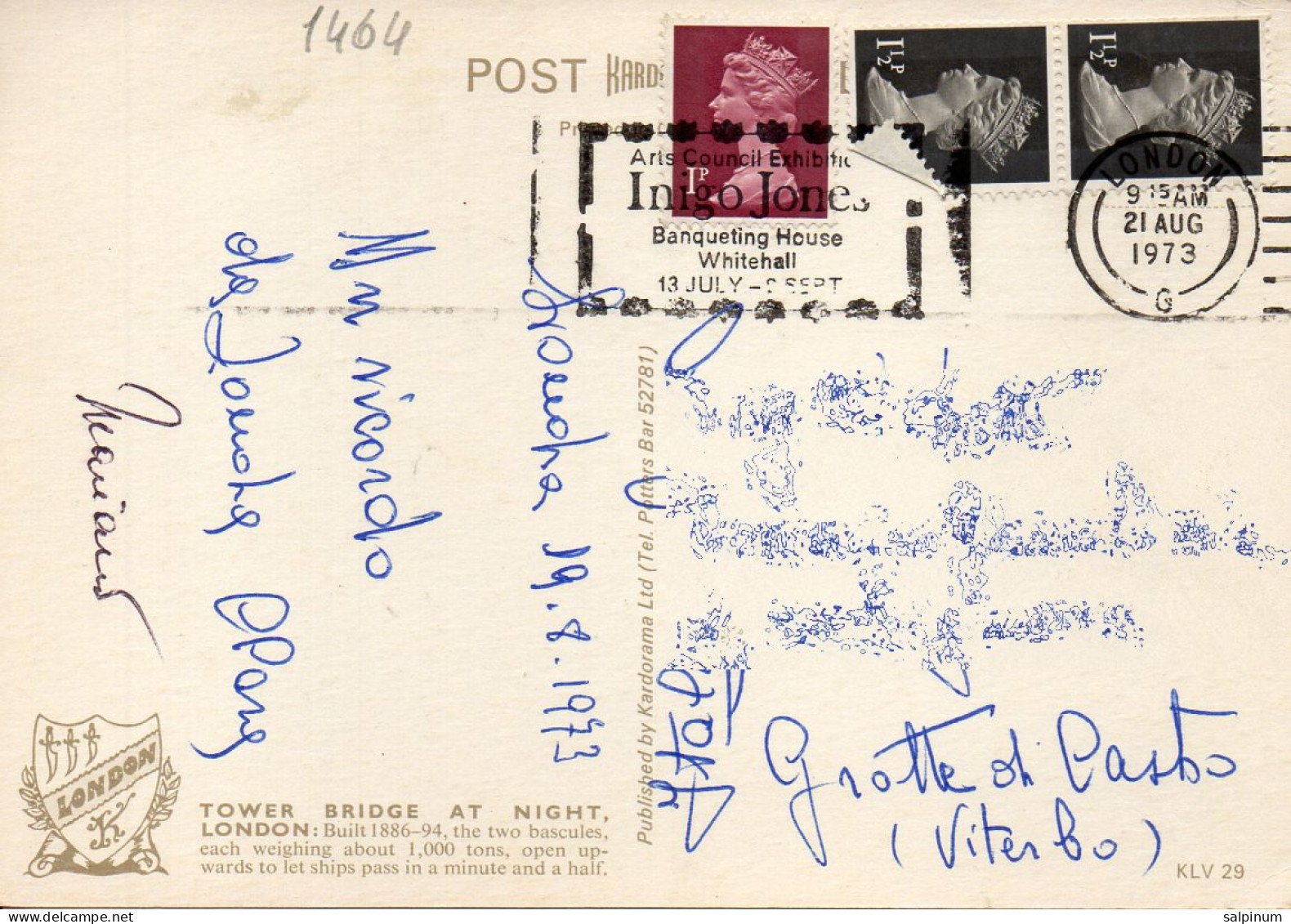 Philatelic Postcard With Stamps Sent From UNITED KINGDOM To ITALY - Lettres & Documents