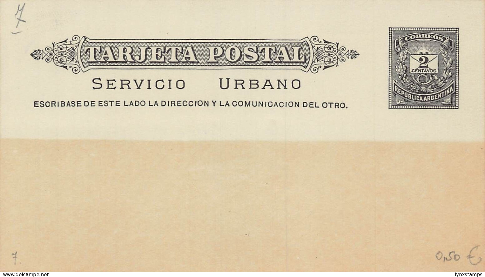 G021 Argentina Unused Postal Stationery 2 Centavos - Postal Stationery