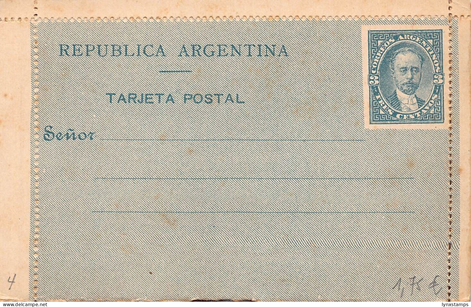 G021 Argentina Unused Postal Stationery 3 Centavos. - Ganzsachen