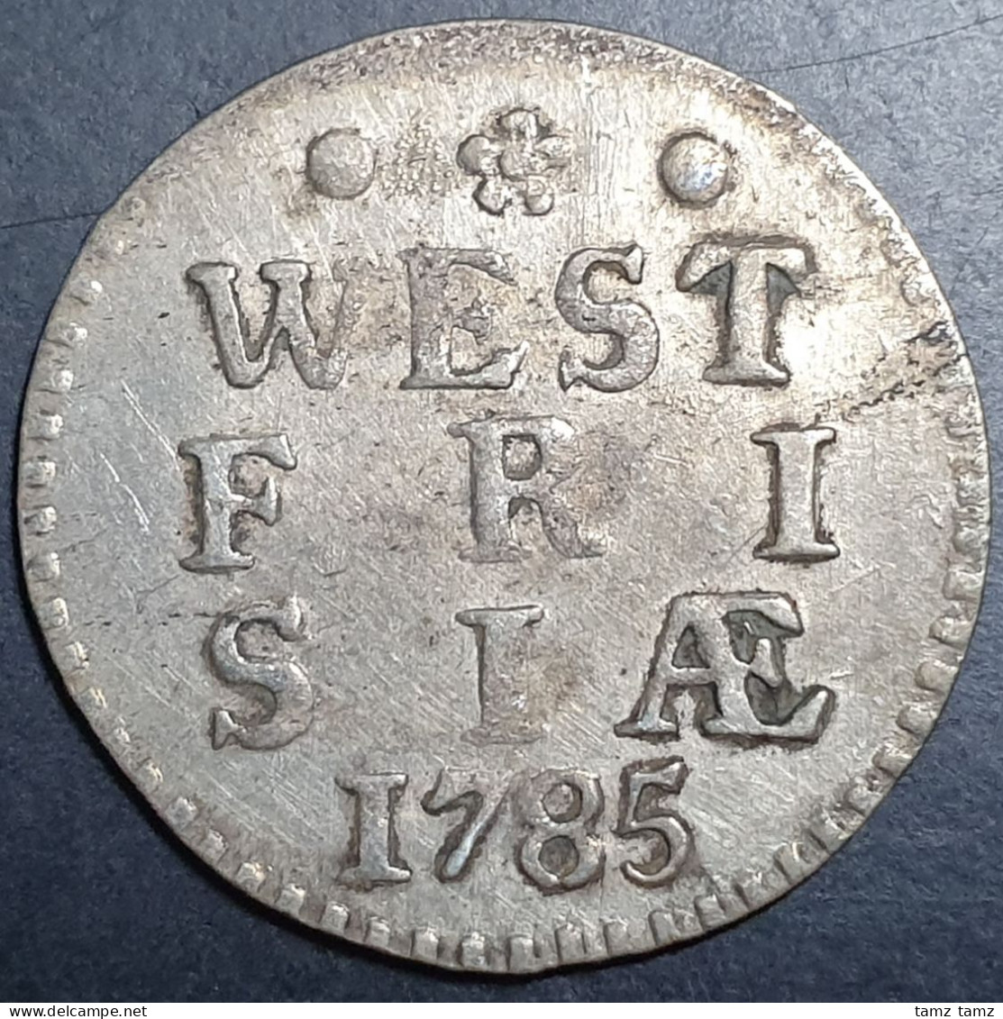 Provincial Dutch Netherlands West Friesland Frisiae 2 Stuiver 1785 Silver - Monedas Provinciales