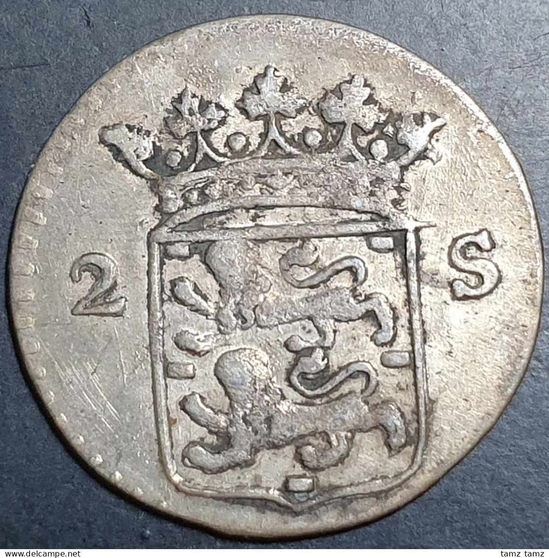 Provincial Dutch Netherlands West Friesland Frisiae 2 Stuiver 1785 Silver - Monete Provinciali