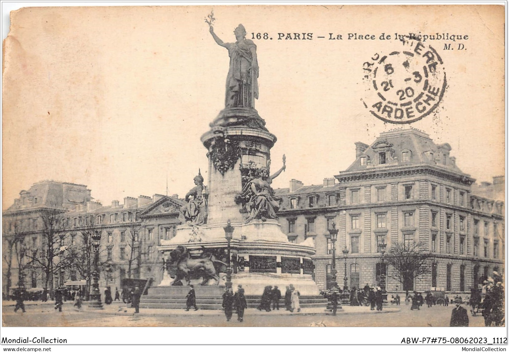 ABWP7-75-0532 - PARIS - La Place De La République - Estatuas