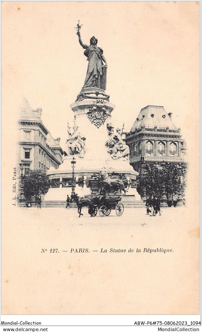 ABWP6-75-0523 - PARIS - La Statue De La République - Statues