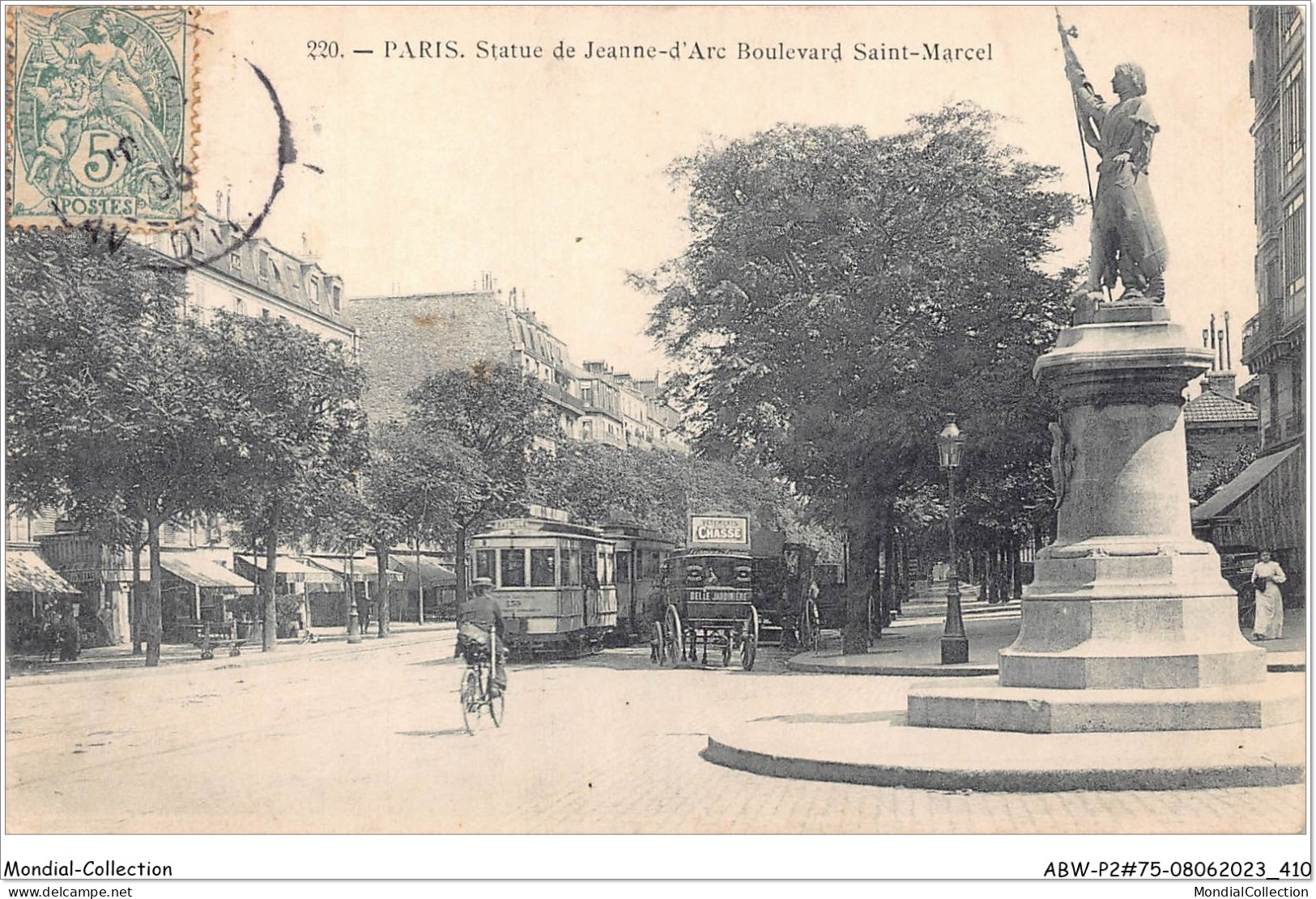 ABWP2-75-0180 - PARIS - Statue De Jeanne-d'arc - Boulevard Saint-marcel - Statues
