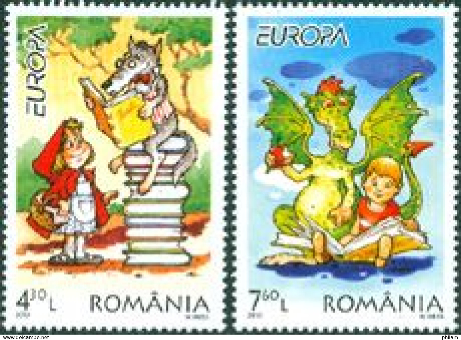 ROUMANIE 2010 - Europa - Livres Pour Enfants - 2 V.  - Ongebruikt