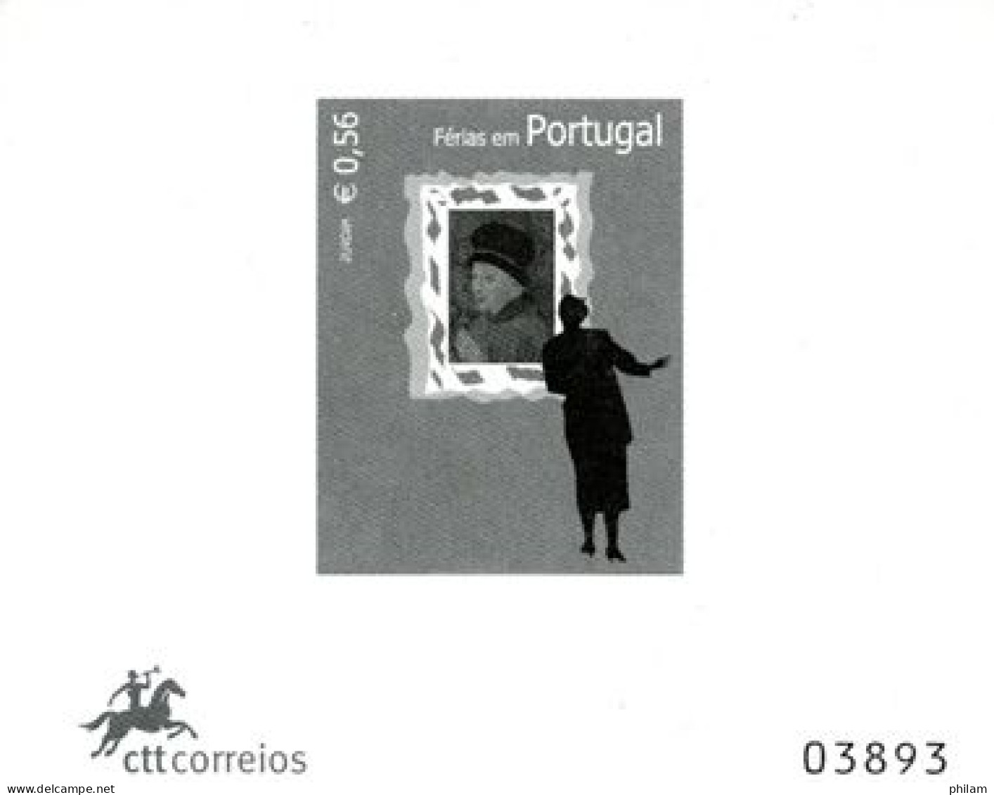 PORTUGAL 2004 - Europa: Vacances - Bloc Luxe Tiré En Noir - 2004