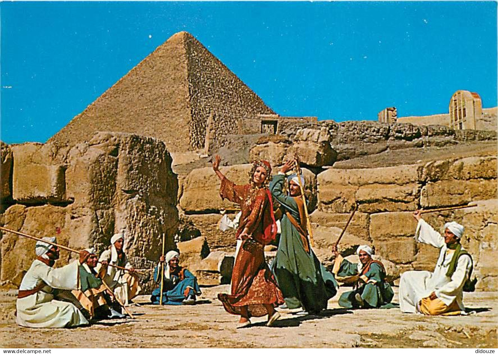 Egypte - Gizeh - Giza - The Reds Folkloric Troup At The Pyramids Of Giza - Folklore - Danse - Carte Neuve - CPM - Voir S - Gizeh