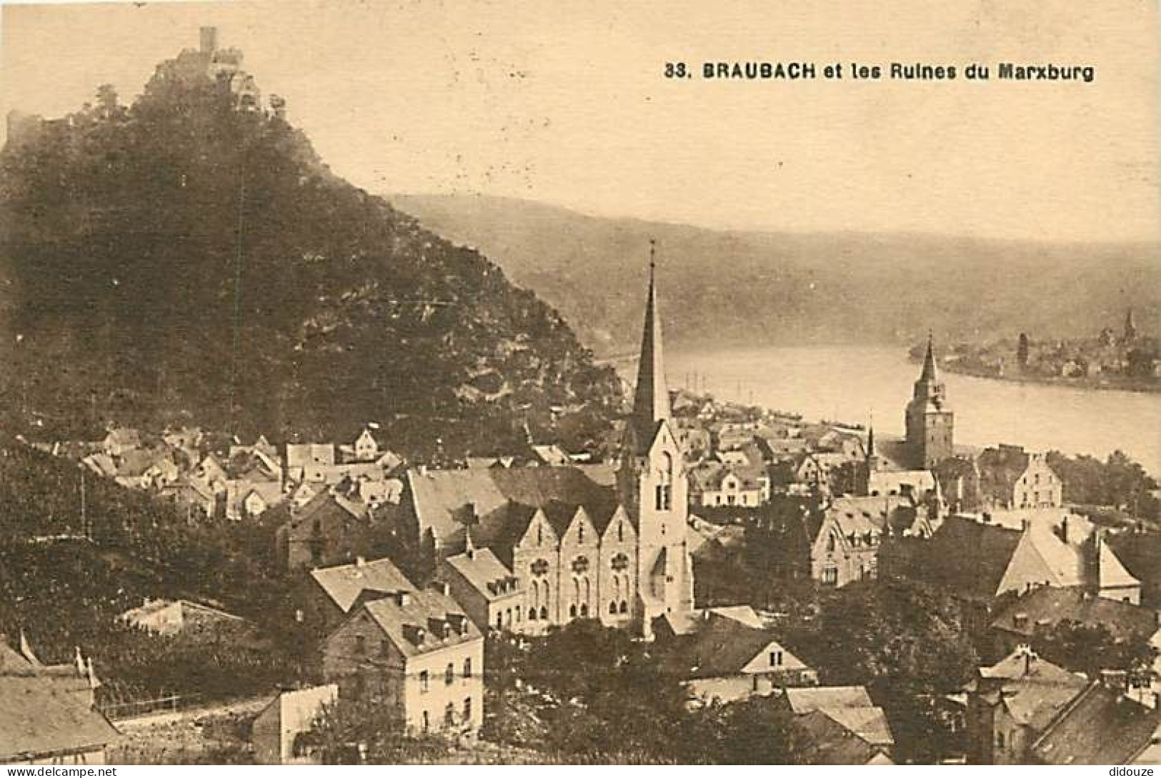 Allemagne - Braubach - Braubach Et Les Ruines Du Marxburg - CPA - Voir Scans Recto-Verso - Braubach