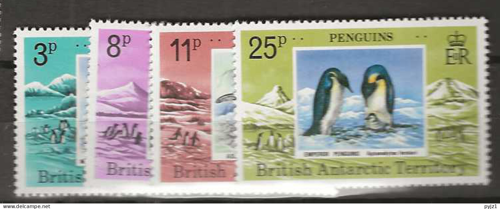 1979 MNH British Antactic Territory, Mi 74-77 Postfris** - Unused Stamps