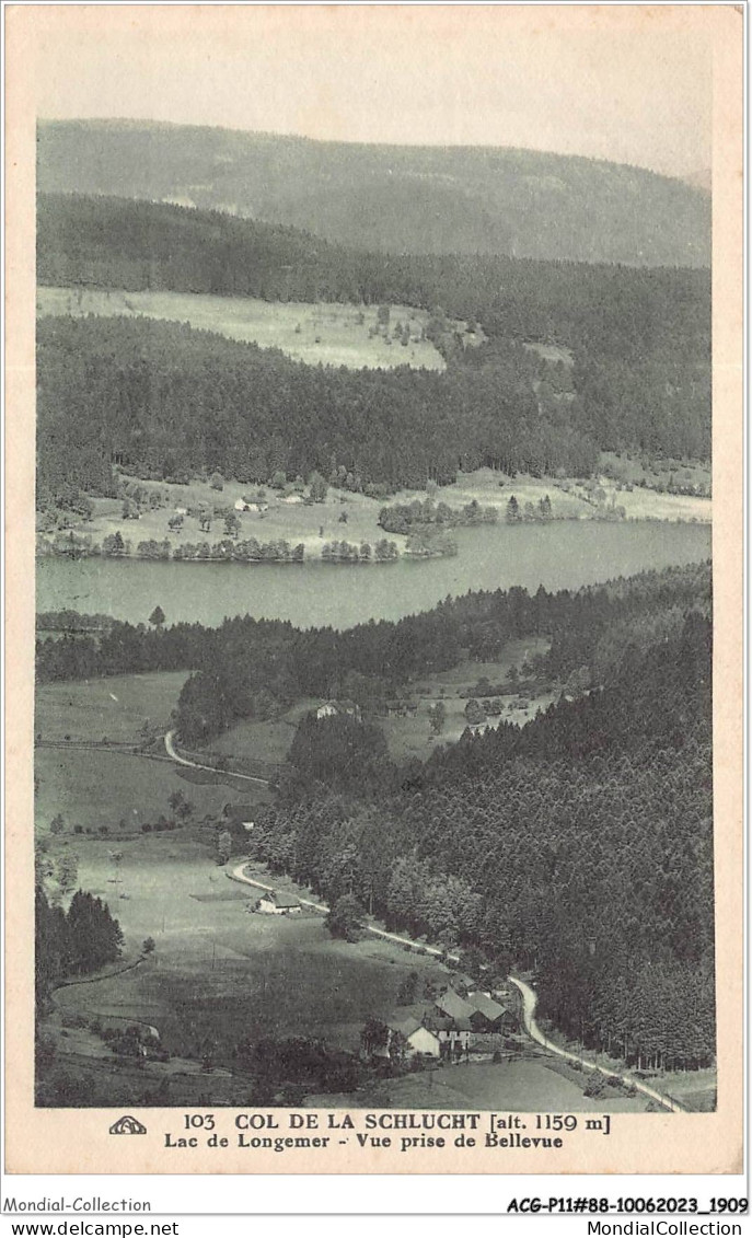 ACGP11-88-0956 - Col De La  Schlucht - Lac De LONGEMER - Vue Prise De Bellevue - Xonrupt Longemer