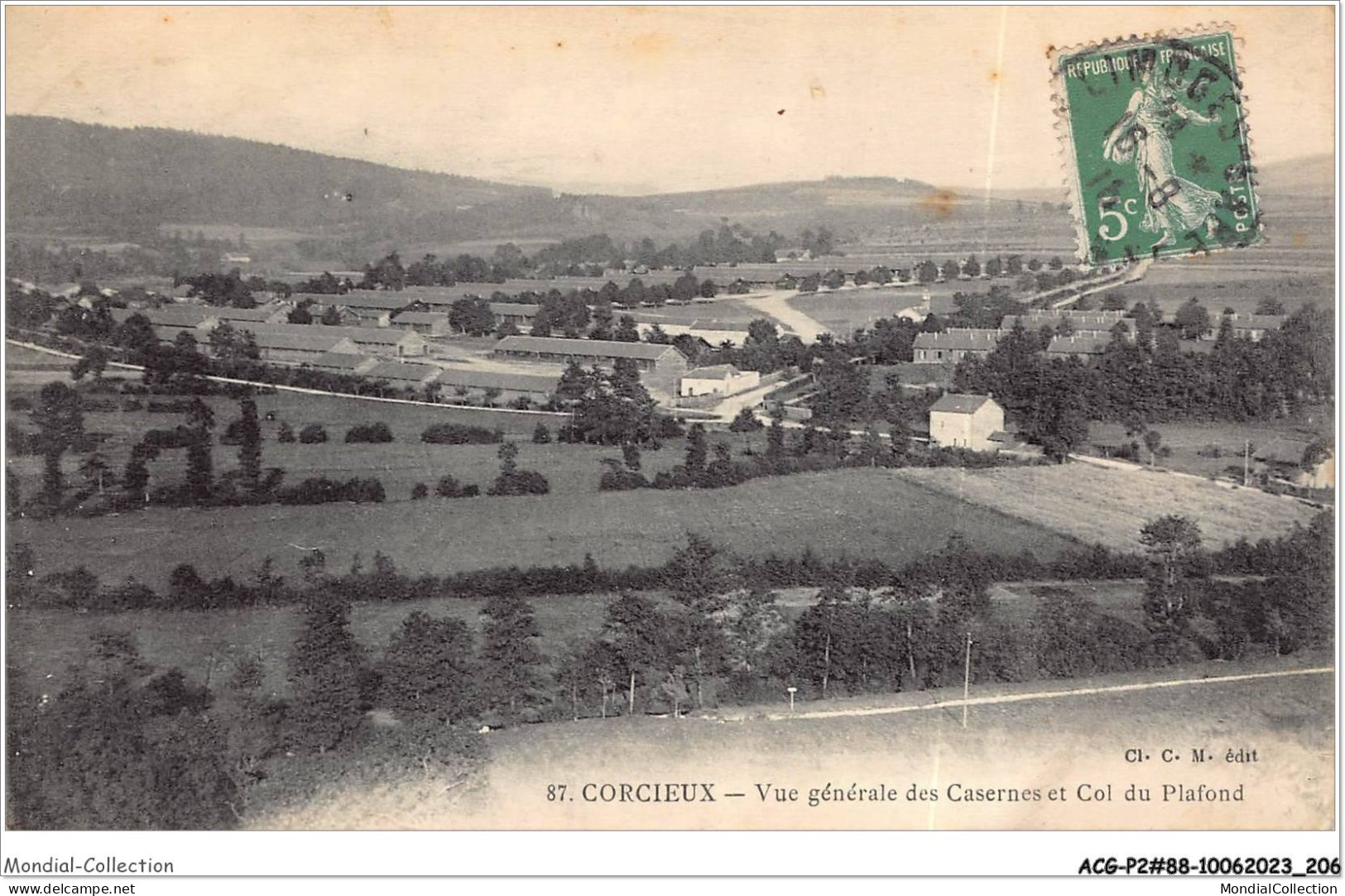 ACGP2-88-0103 - CORCIEUX - Vue Generale Des Casernes Et Col Du Plafond - Corcieux