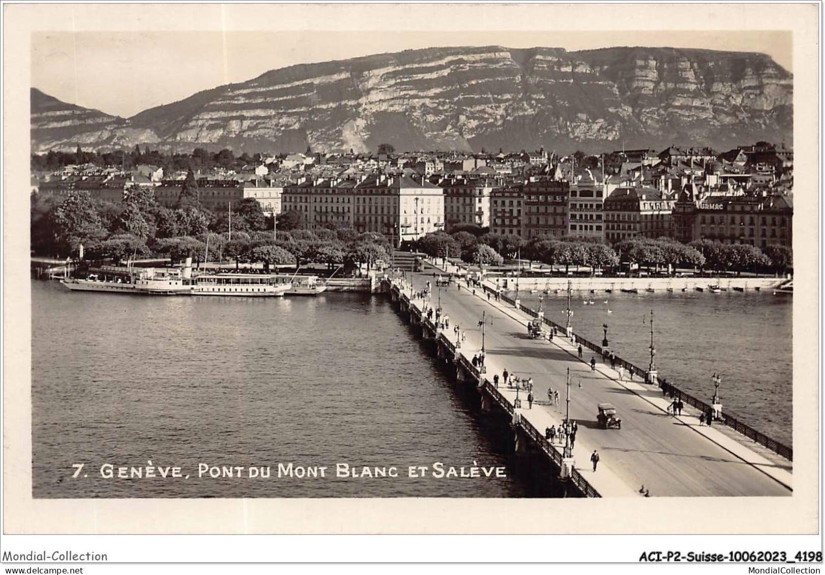 ACIP2-SUISSE-0135 - GENEVE - PONT DU MONT BLANC ET SALEVE - Genève