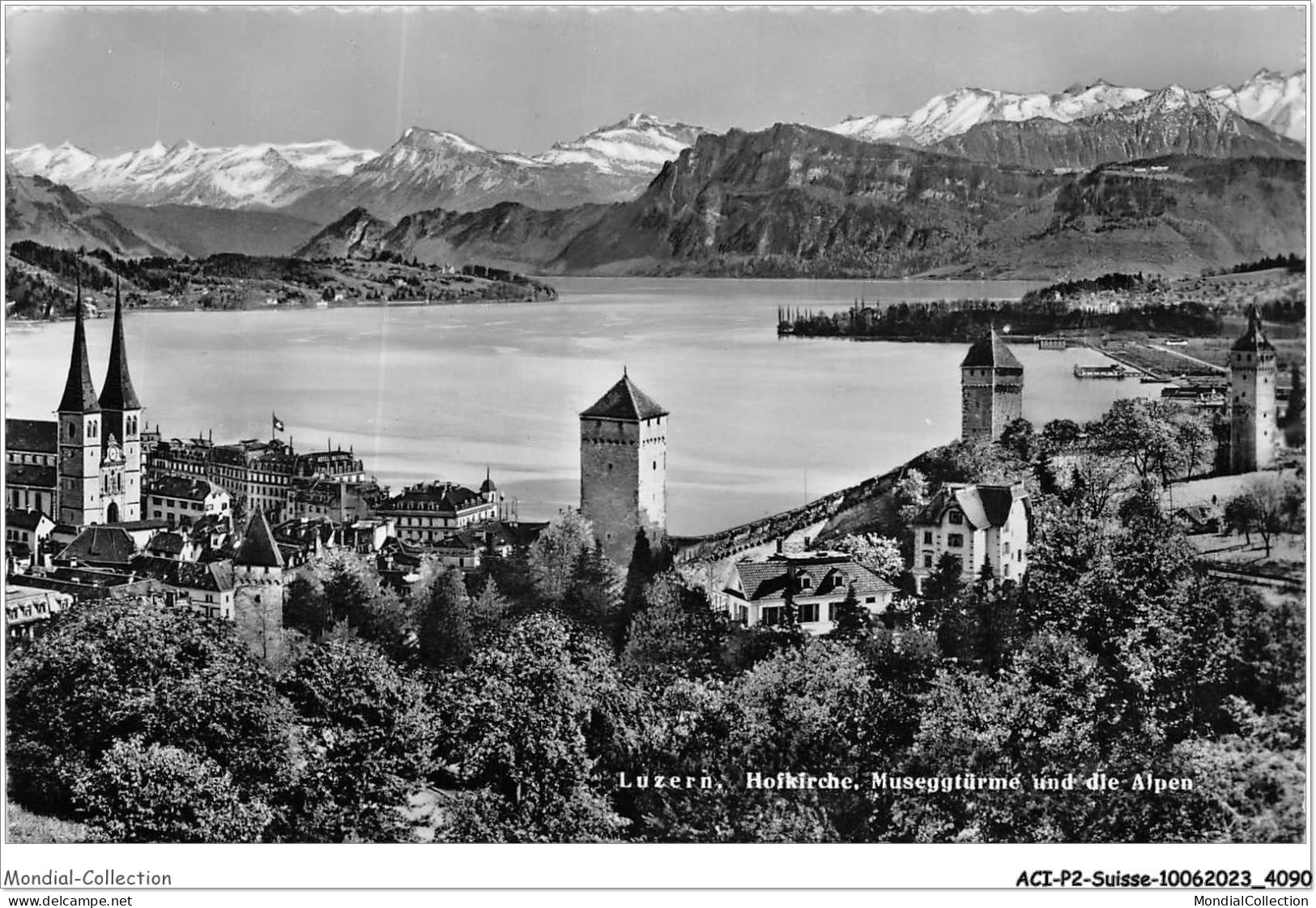 ACIP2-SUISSE-0081 - LUZERN - HOFKIRCHE - MUSEGGTURME UND DIE ALPHEN - Lucerne