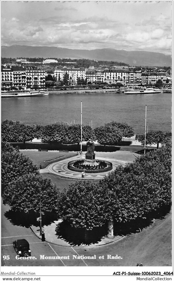 ACIP1-SUISSE-0068 - GENEVE - MONUMENT NATIONAL ET RADE - Genève