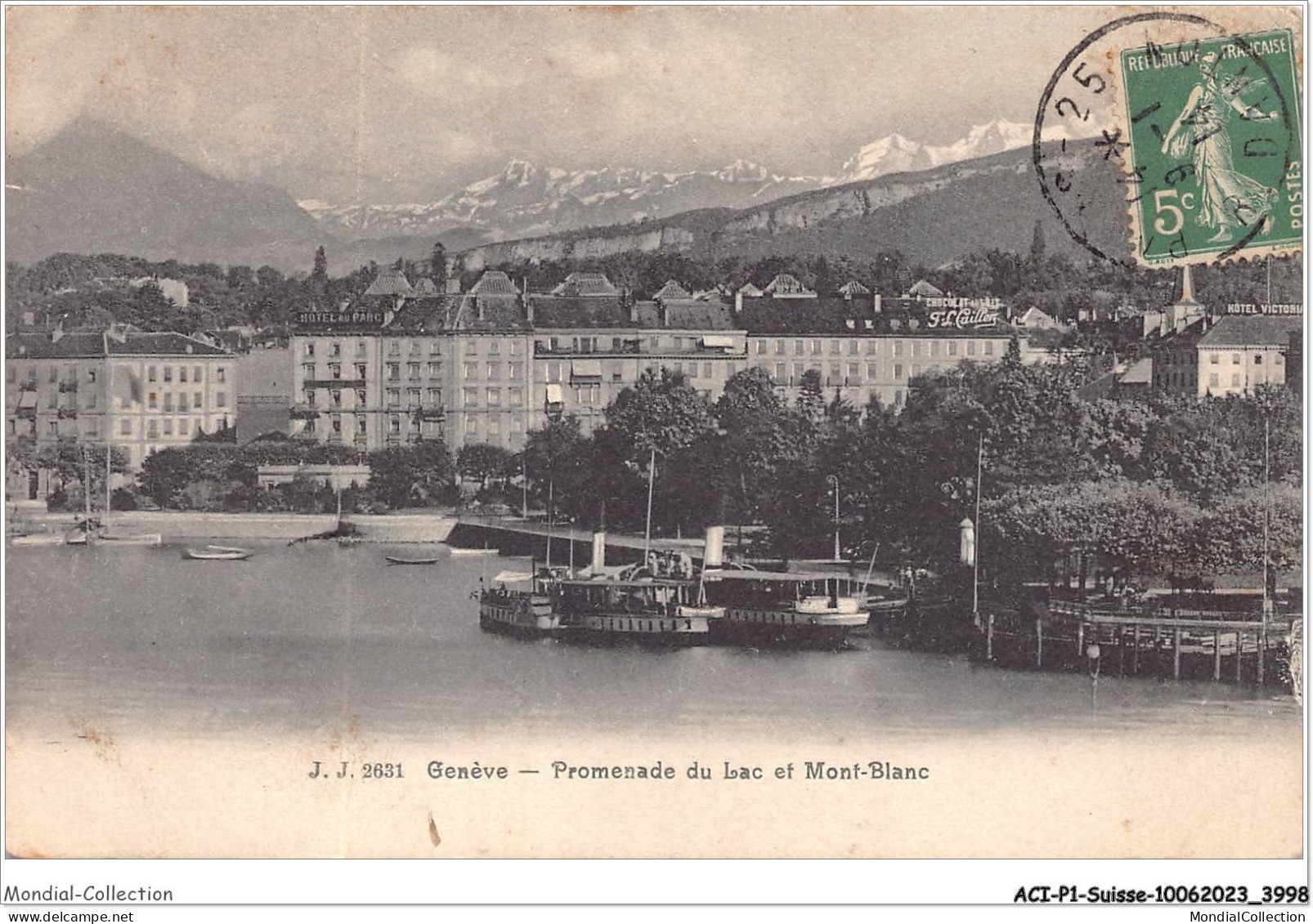 ACIP1-SUISSE-0035 - GENEVE - PROMENADE DU LAC ET MONT-BLANC - Genève