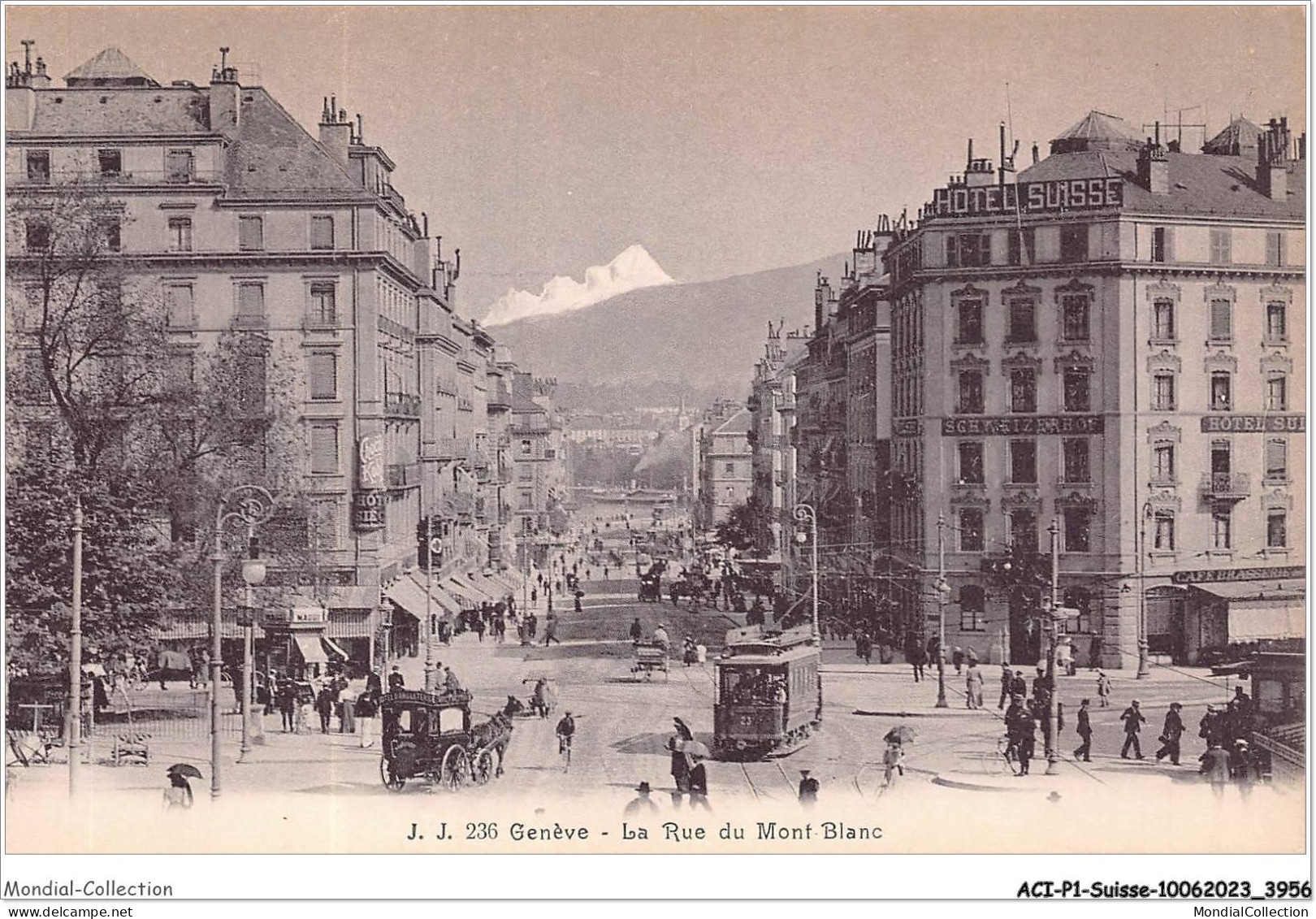 ACIP1-SUISSE-0014 - GENEVE - LA RUE DU MONT-BLANC - Genève