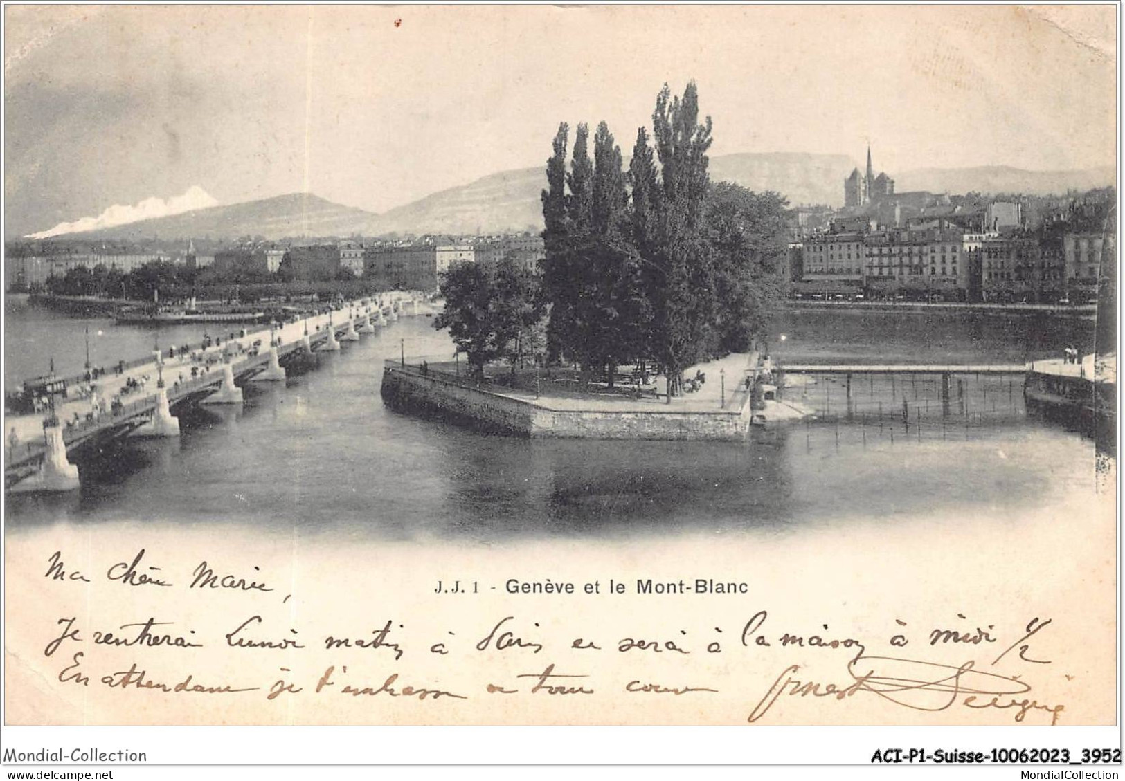 ACIP1-SUISSE-0012 - GENEVE ET LE MONT-BLANC - Genève