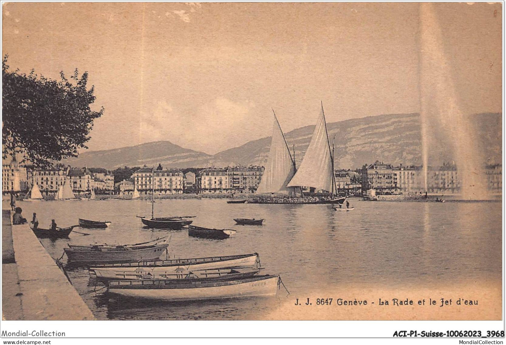 ACIP1-SUISSE-0020 - GENEVE - LA RADE ET LE JET D'EAU - Genève