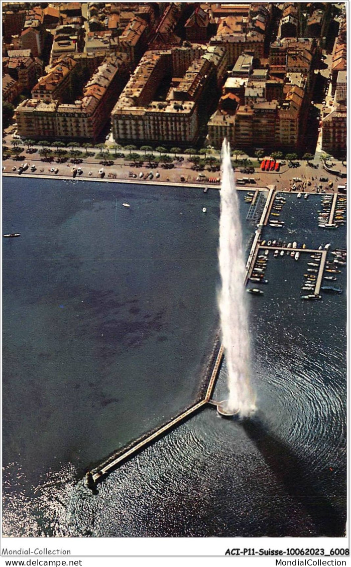 ACIP11-SUISSE-0973 - GENEVE - LE JET D'EAU ET LE QUAI GUSTAVE ADOR - Genève