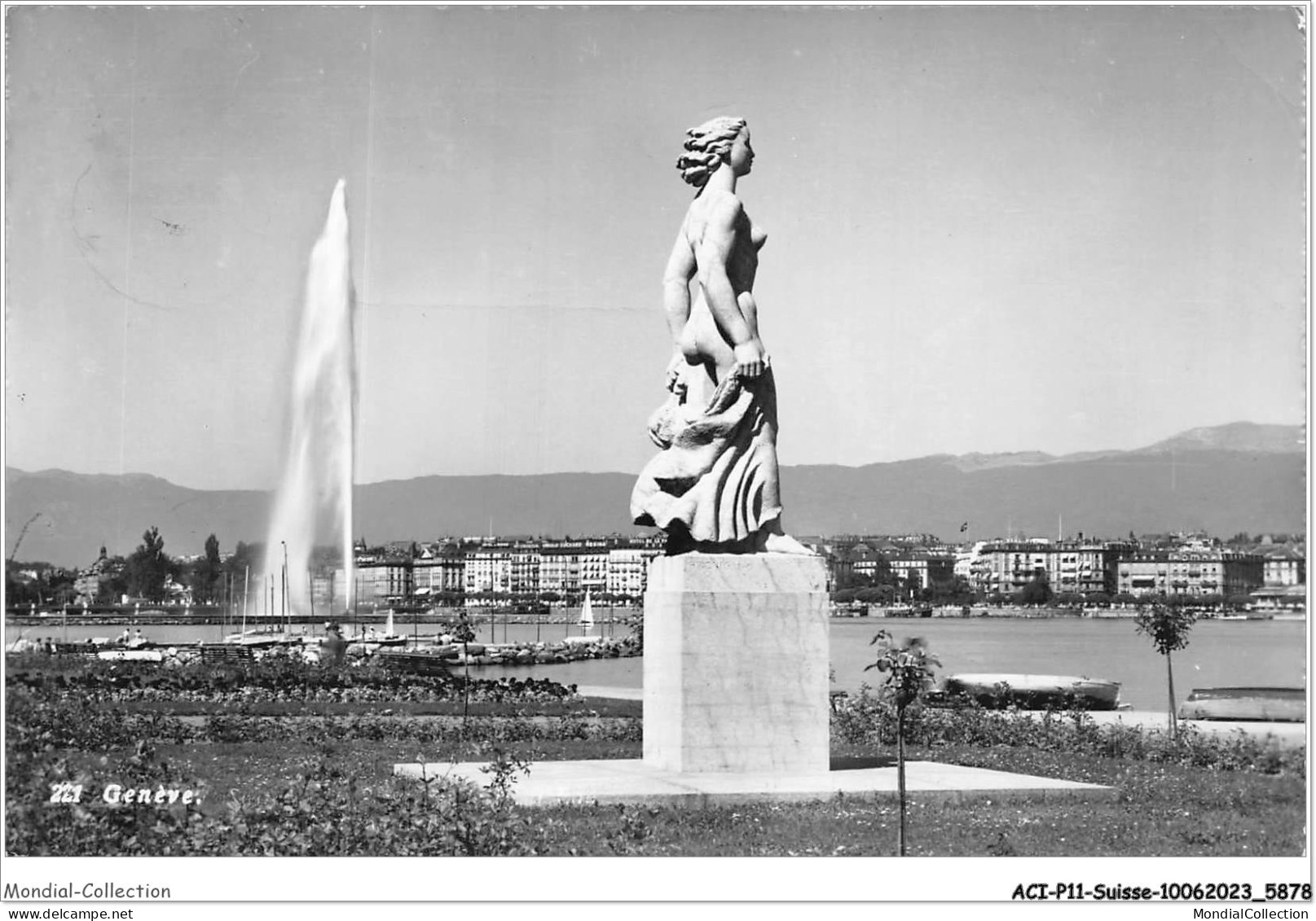 ACIP11-SUISSE-0908 - GENEVE - STATUT LA BRISE ET LE JET D'EAU - Genève