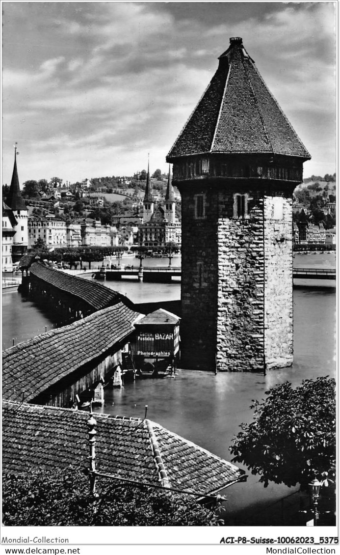 ACIP8-SUISSE-0655 - LUZERN - KAPELLBRUCKE UND WASSERTURM - Lucerne