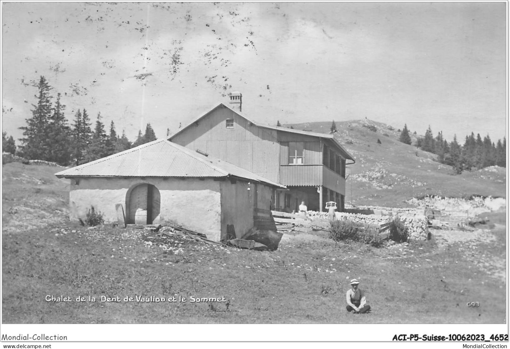 ACIP5-SUISSE-0362 - CHALET DE LA DENT DE VAULION ET LE SOMMET - Vaulion