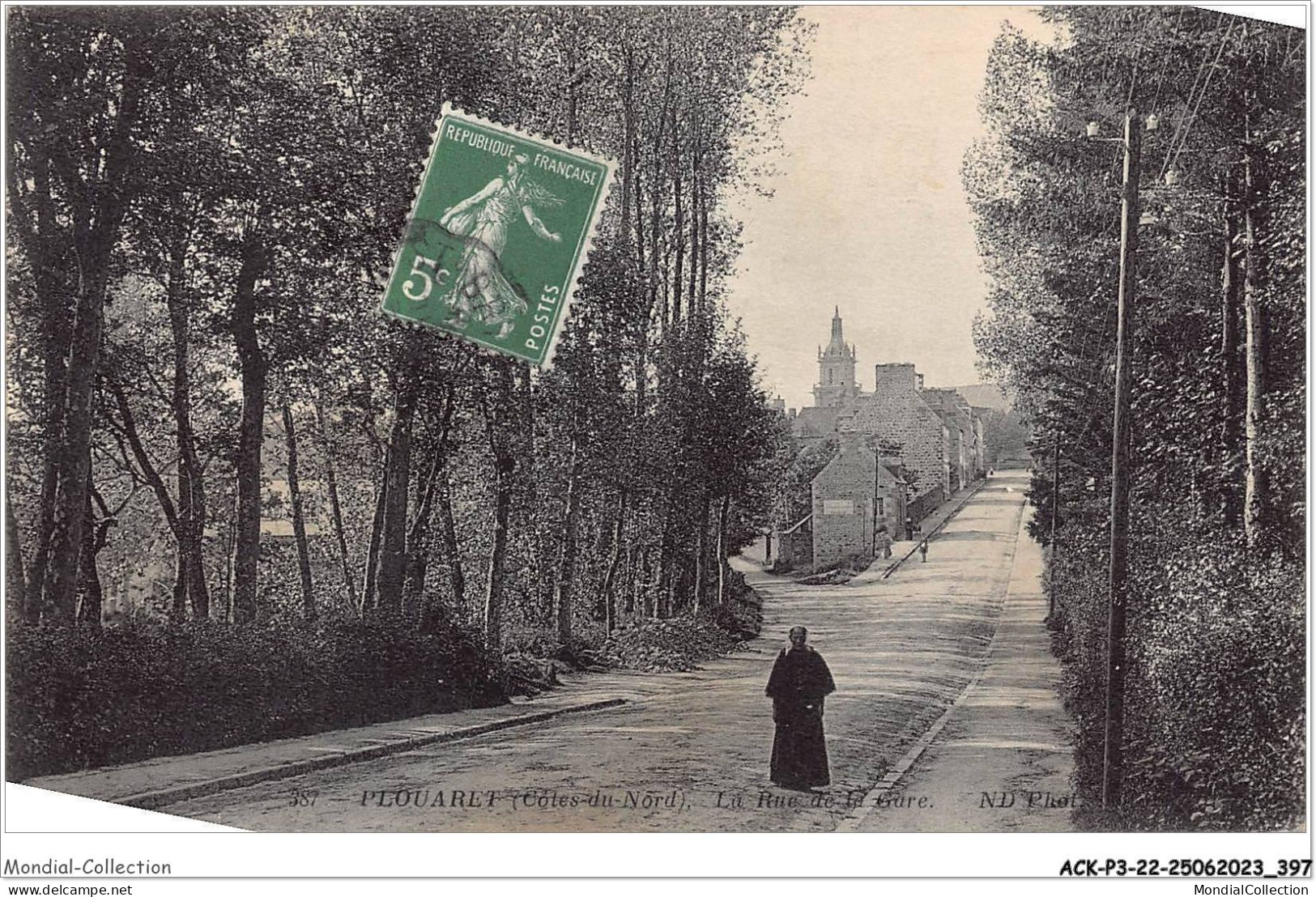 ACKP3-22-0200 - PLOUARET - La Rue De La Gare  - Plouaret