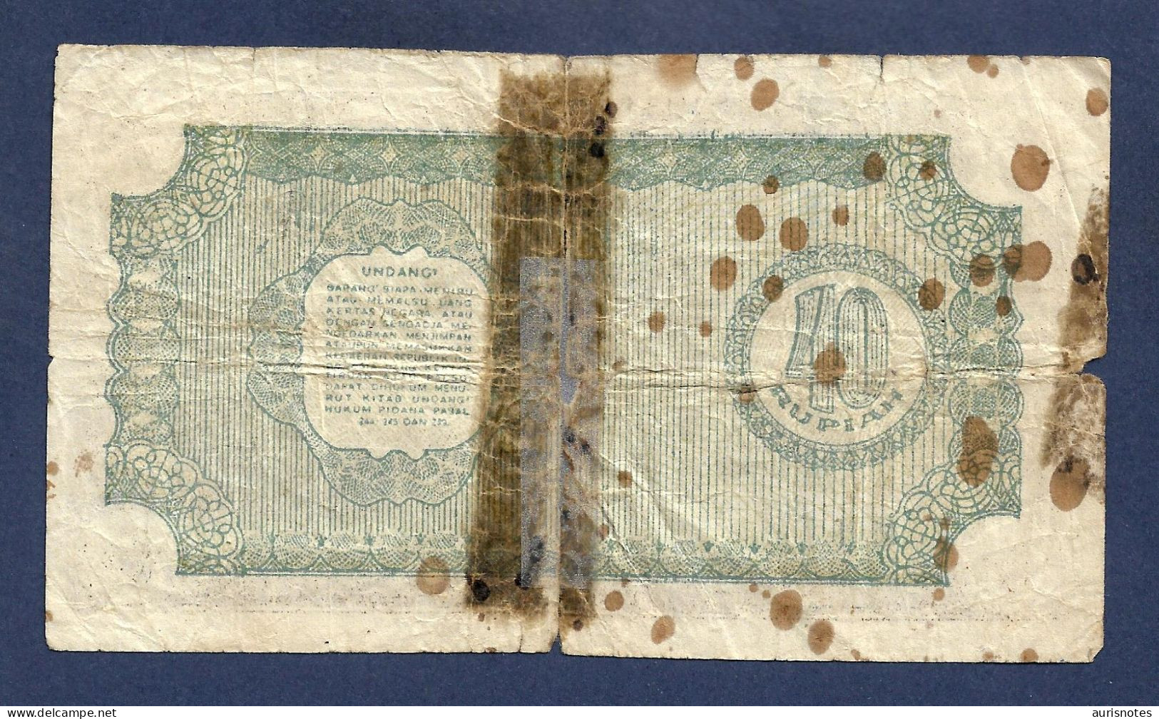 Indonesia 40 Rupiah 1948 P33 AFine - Indonesië