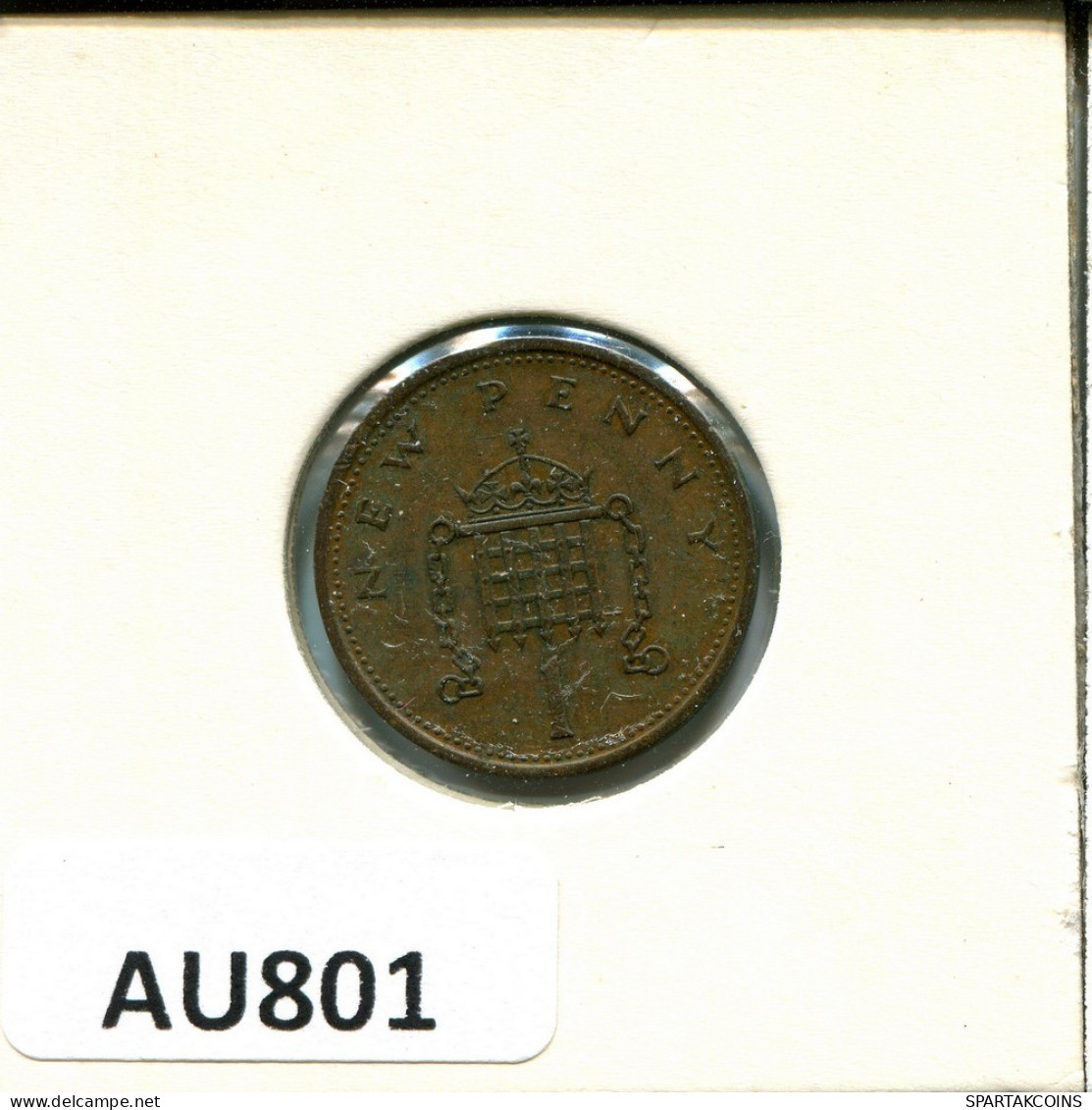 NEW PENNY 1974 UK GROßBRITANNIEN GREAT BRITAIN Münze #AU801.D.A - 1 Penny & 1 New Penny