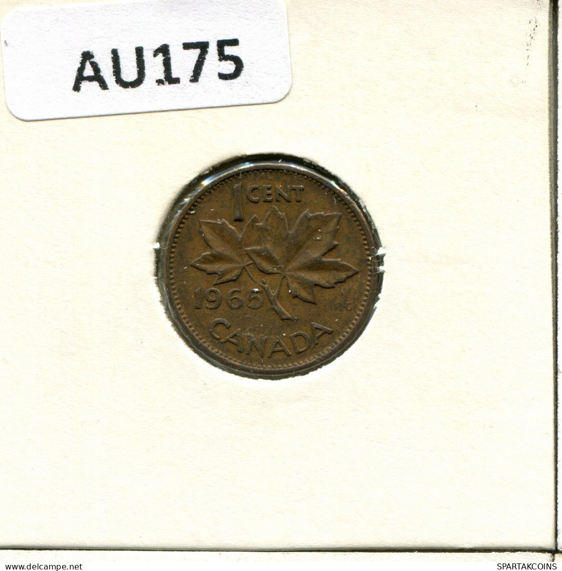 1 CENT 1965 CANADA Coin #AU175.U.A - Canada
