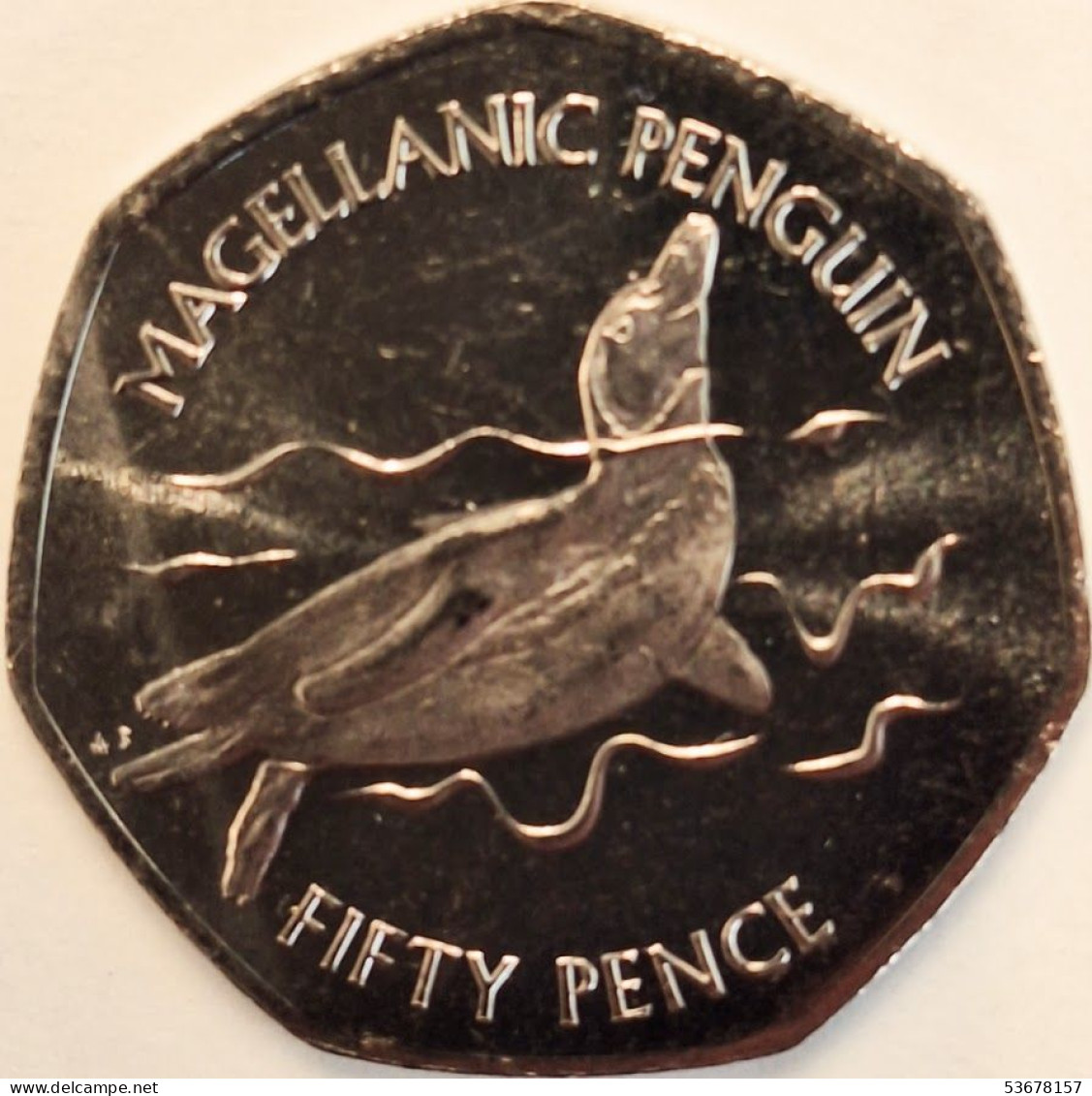 Falkland Islands - 50 Pence 2021AB, Magellanic Penguin, UC# 123 (#3865) - Falkland