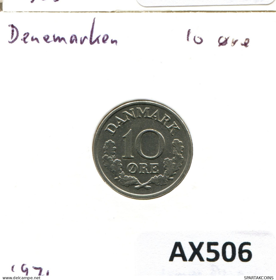 10 ORE 1971 DENMARK Coin Frederik IX #AX506.U.A - Denmark