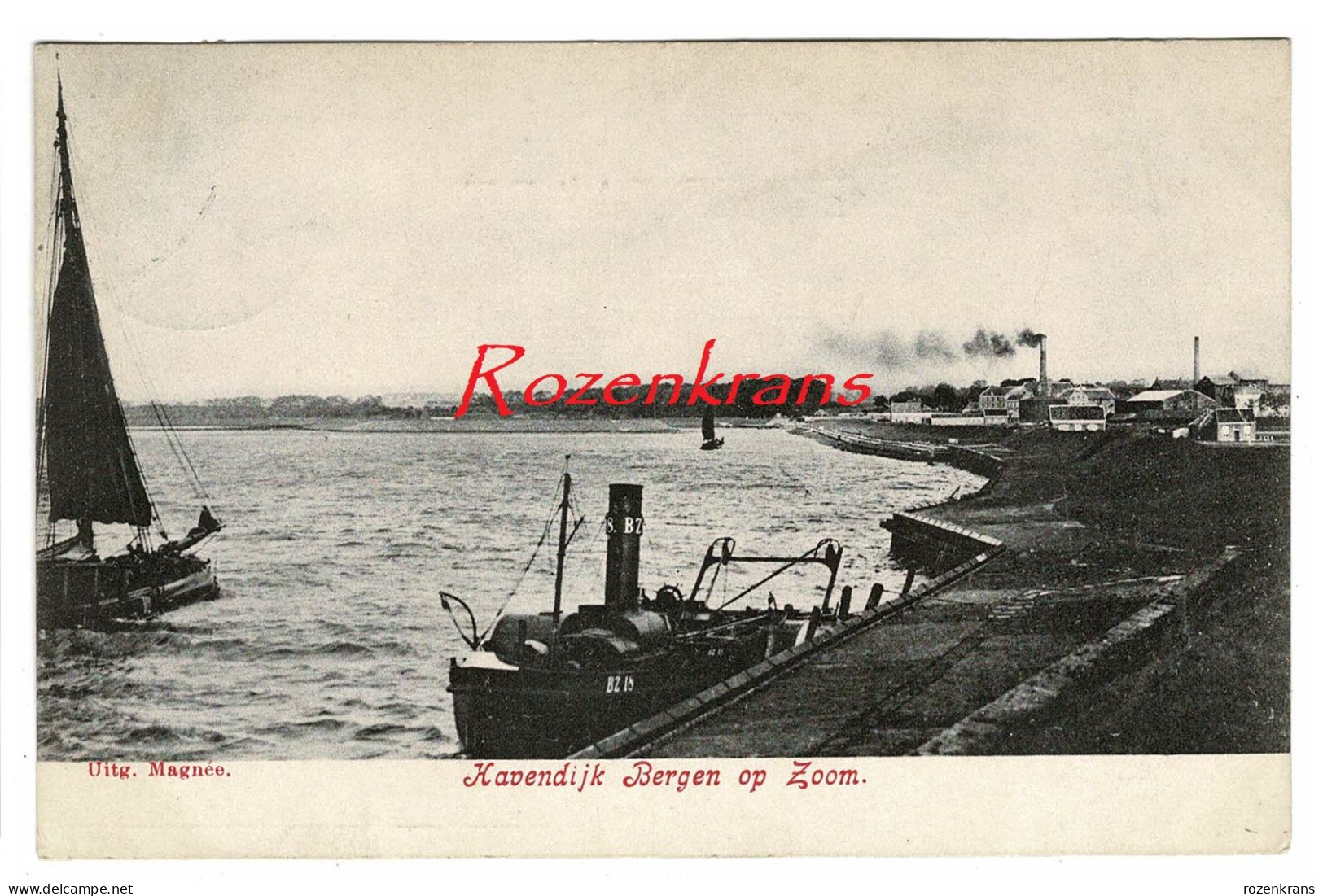 Bergen Op Zoom Noord-Brabant Havendijk 1907 (In Zeer Goede Staat) - Bergen Op Zoom