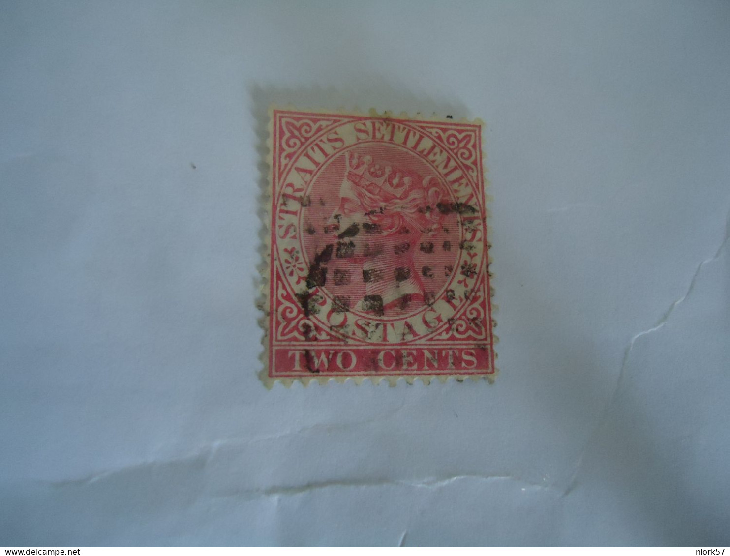 STRAITS SETTLEMENTS   USED STAMPS QUEEN VICTORIA 1867   WITH POSTMARK - Straits Settlements