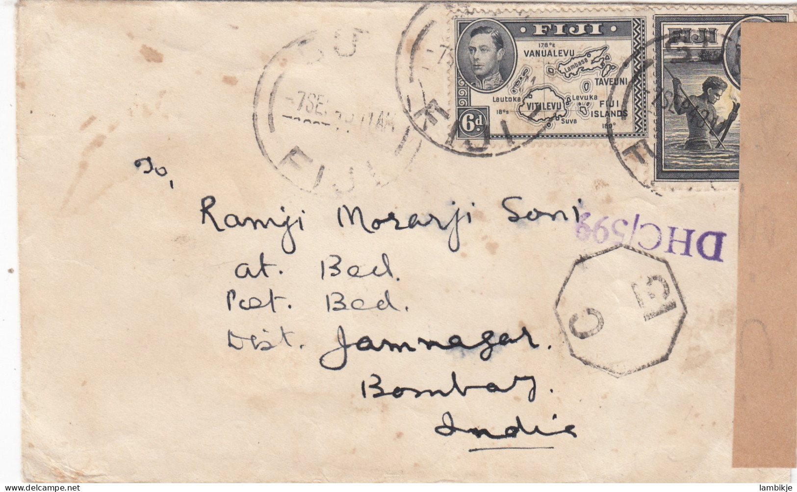 Fiji Islands Cover 1940 + Porto - Fiji (1970-...)