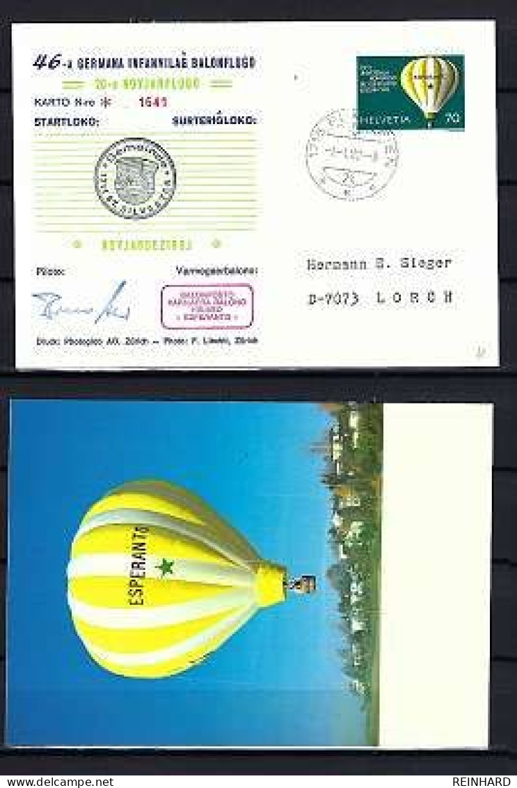 46. DEUTSCHER KINDERDORF BALLONFLUG St. Silvester - Plaffeien (Schweiz) 1.1.1980 - Siehe Bild - Cartas & Documentos