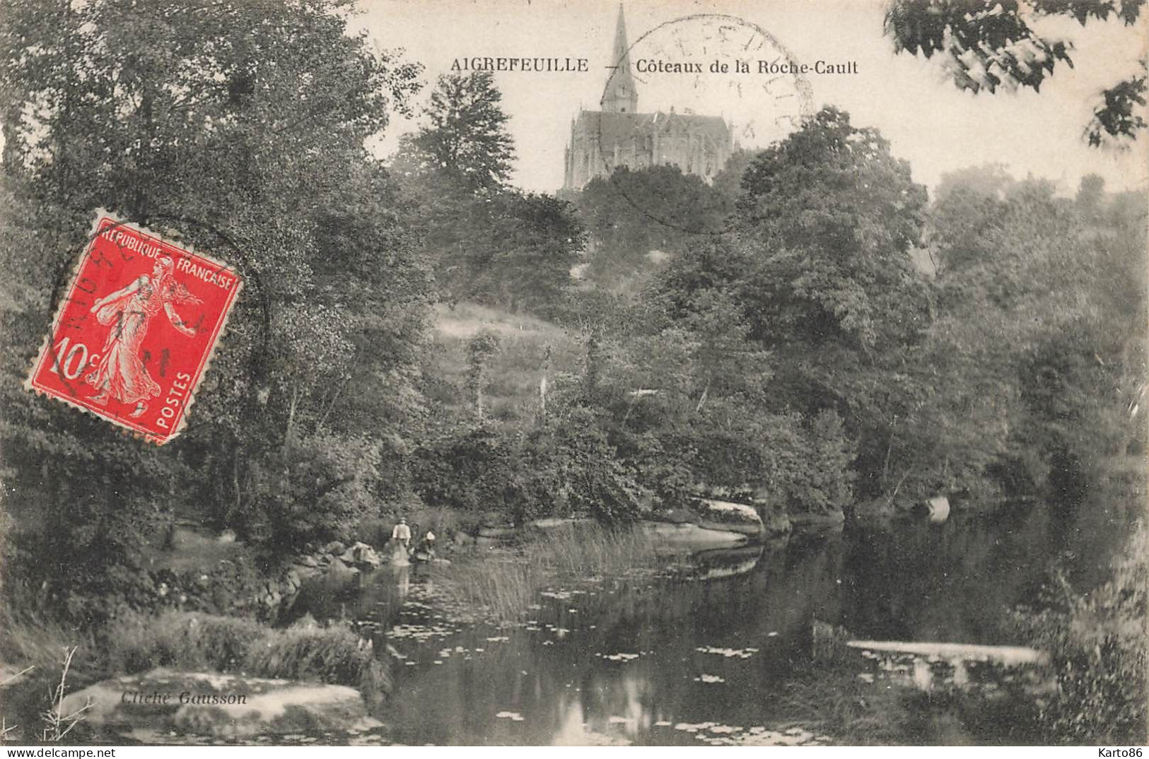 Aigrefeuille Sur Maine * Château De La Roche Cault * Lavoir Laveuses - Aigrefeuille-sur-Maine