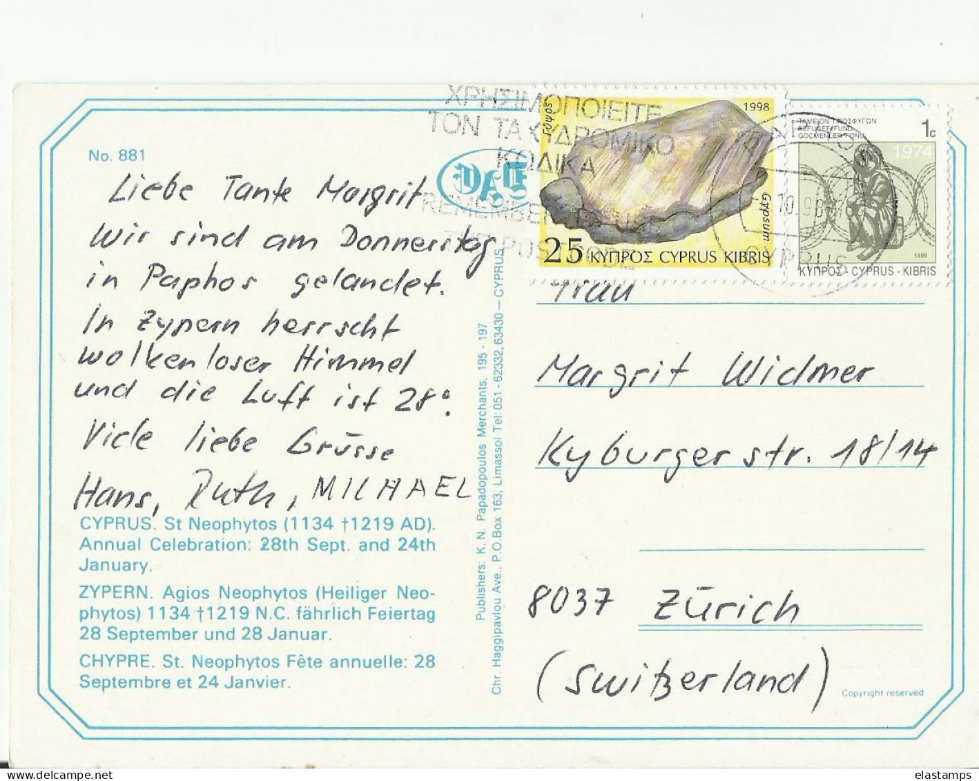 GR AK 1998 - Briefe U. Dokumente