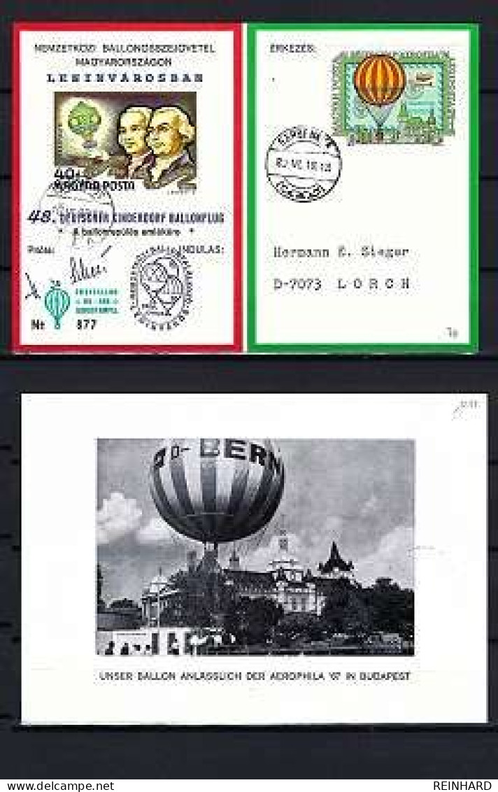 48. DEUTSCHER KINDERDORF BALLONFLUG Ungarn - Siehe Bild - Covers & Documents