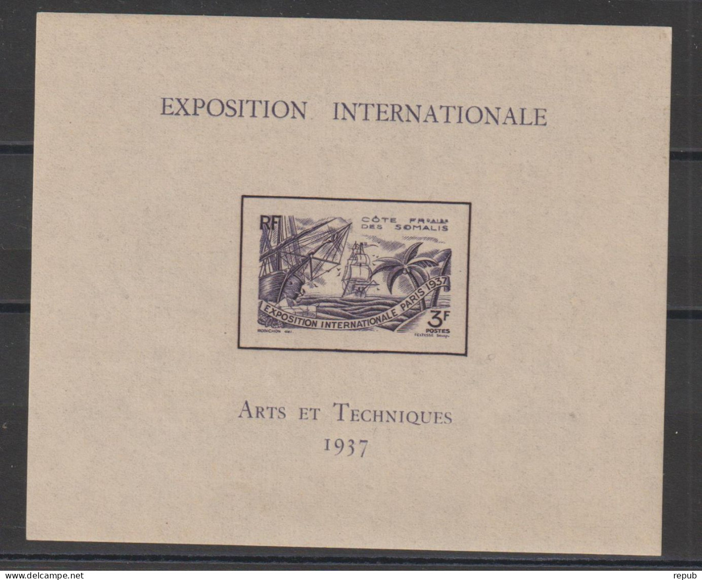 Cote Des Somalis 1937 Expo Paris BF 1 ** MNH - Neufs