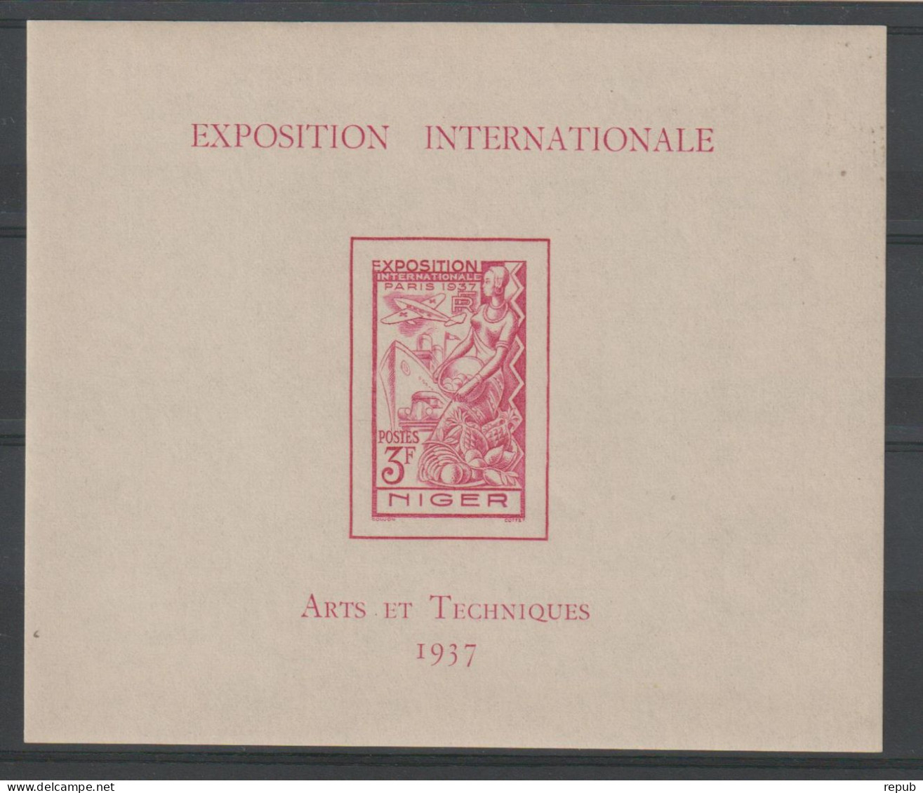 Niger 1937 Expo Paris BF 1 ** MNH - Neufs