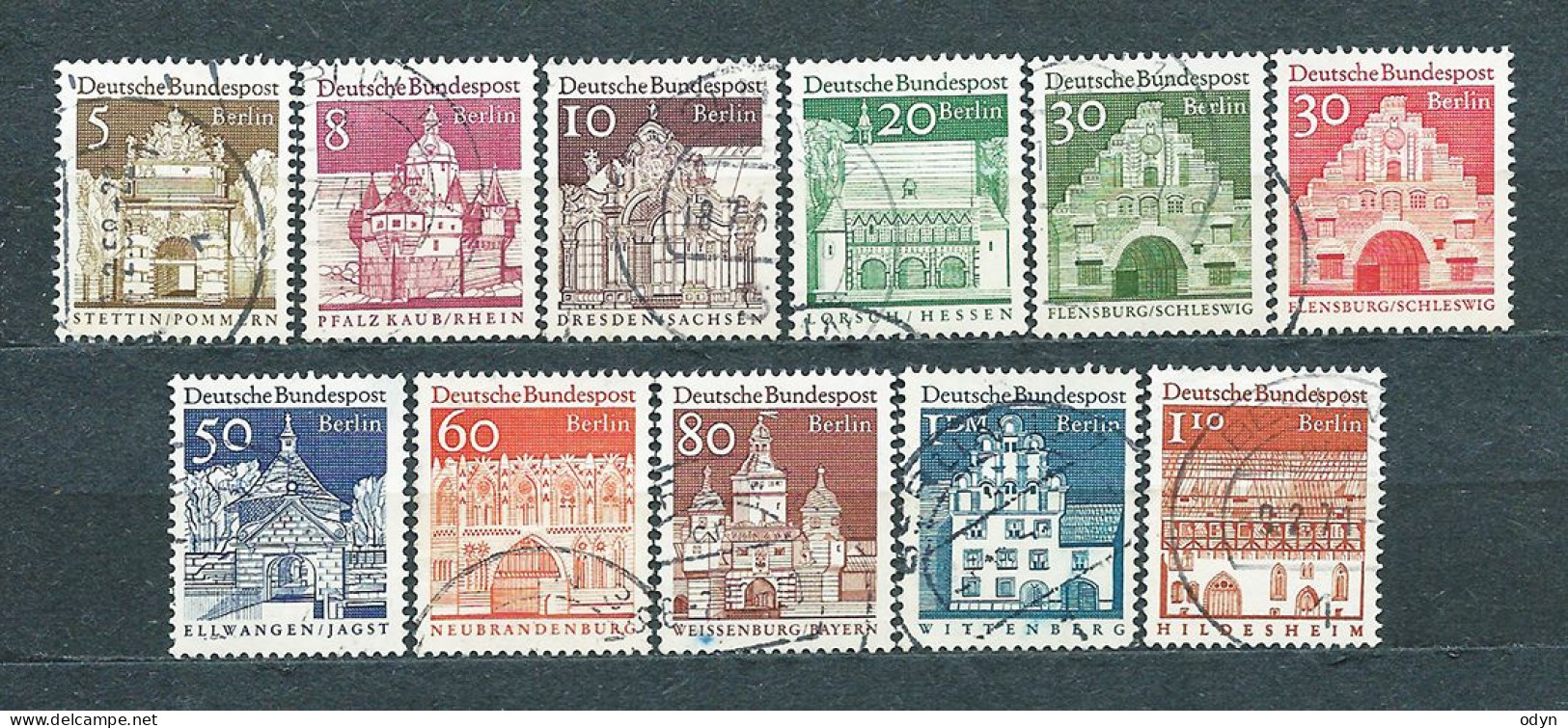 Berlin West, 1966, Lot Of 79 Stamps From Sets MiNr 270-285 + 286-290 (incl. 3 Complete Sets) - Used - Oblitérés