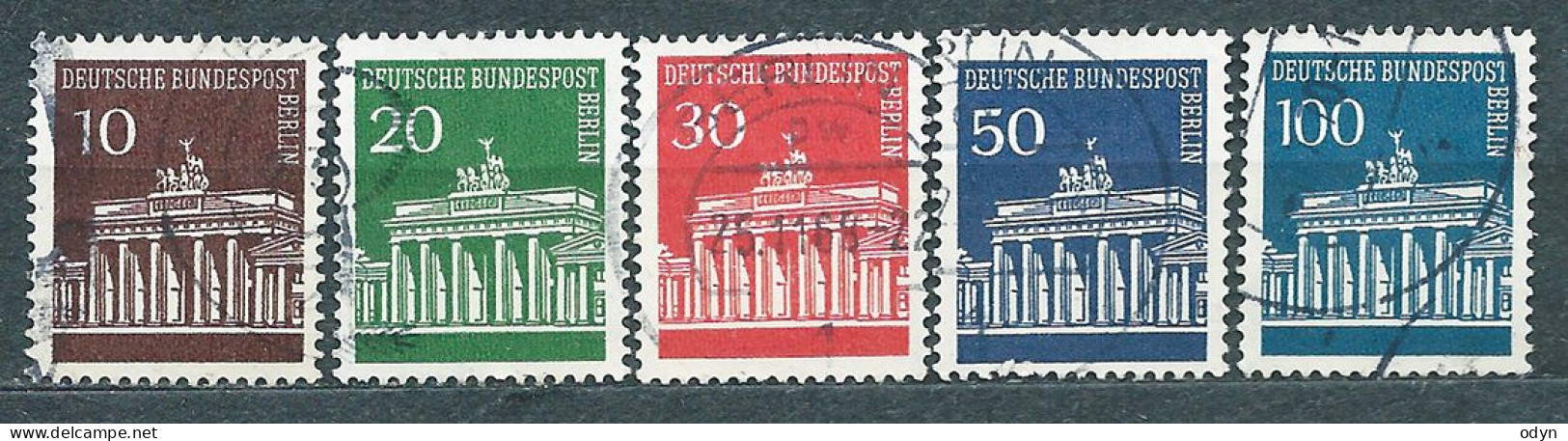 Berlin West, 1966, Lot Of 79 Stamps From Sets MiNr 270-285 + 286-290 (incl. 3 Complete Sets) - Used - Gebruikt