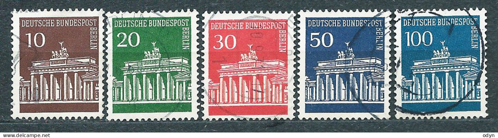 Berlin West, 1966, lot of 79 stamps from sets MiNr 270-285 + 286-290 (incl. 3 complete sets) - used