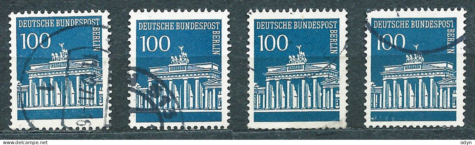 Berlin West, 1966, lot of 79 stamps from sets MiNr 270-285 + 286-290 (incl. 3 complete sets) - used