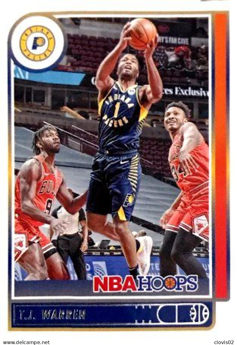 5 T.J. Warren - Indiana Pacers - Carte Panini NBA Hoops Base Cards 2021-22 - Autres & Non Classés