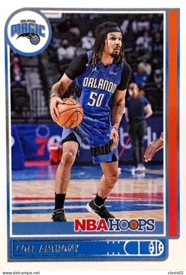 12 Cole Anthony - Orlando Magic - Carte Panini NBA Hoops Base Cards 2021-22 - Autres & Non Classés