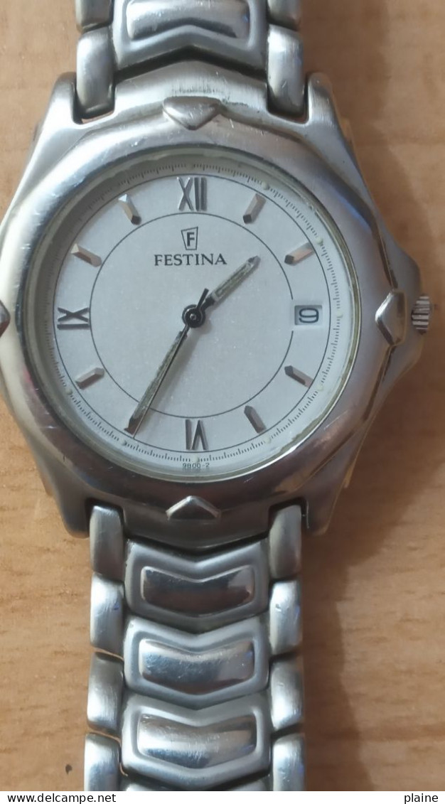 MONTRE VINTAGE QUARTZ FESTINA/DATEUR - Horloge: Antiek