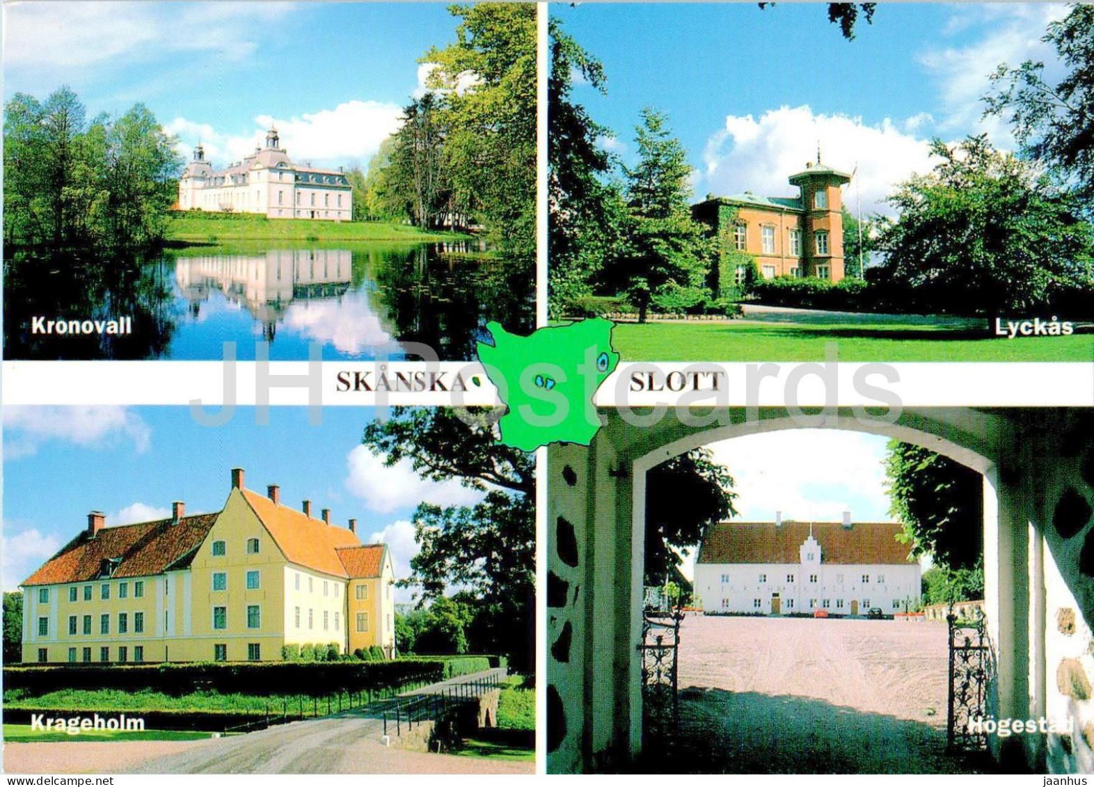 Skanska Slott - Kronovall - Lyckas - Krageholm - Hogestad - Multiview - 2408 - Sweden - Used - Svezia